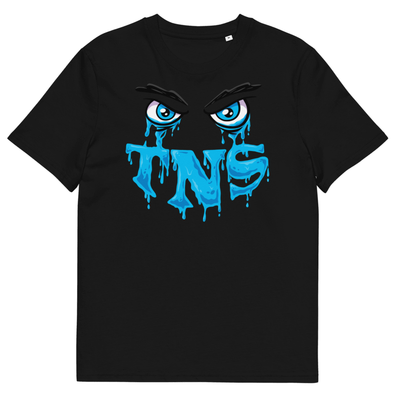 "Scarred Sight Tee – Black/Blue"