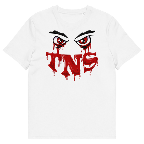 “Scarred Sight Tee – White/Red”
