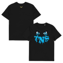 "Scarred Sight Tee – Black/Blue"