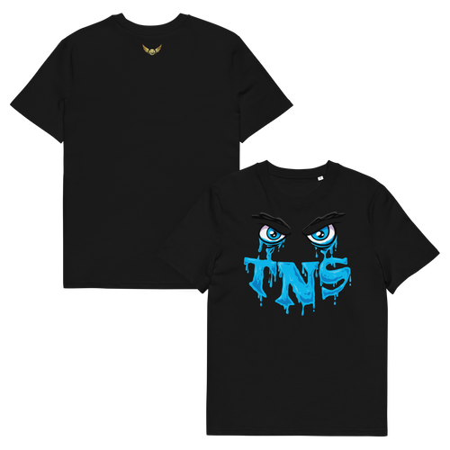 "Scarred Sight Tee – Black/Blue"